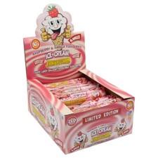 24 X Zed Candy Raspberry & Vanilla Ice Cream Jawbreakers Sweet Halal