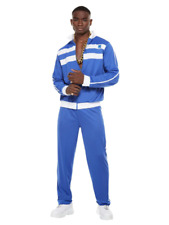 Shell Suit Costume Scouser Tracksuit 80s Adult Mens Retro Fancy Dress Outfit