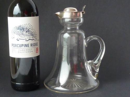 Silver claret jug - claret,