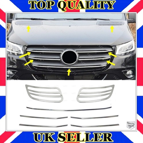 Chrome front grill pcs - chrome, 5