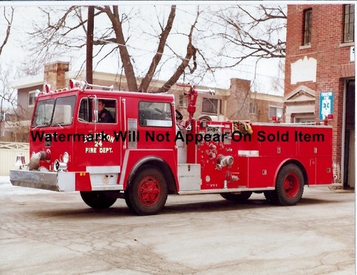Evanston fire truck 1975 - il,