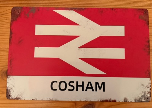 Cosham railway sign - railway,