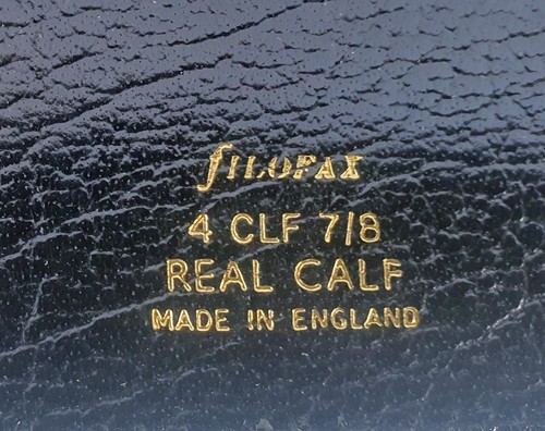 Rare vintage black filofax - black,