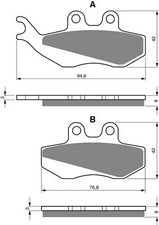 Brake Disc Pads Rear R/H