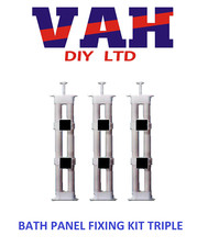 Unipanel Fixer Universal Bath Panel Fixing Kit Twin or Triple Pack DIY
