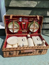 Vintage picnic basket &