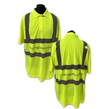 Caterham F1 Team Issue Hi-Vis Set Up Polo Shirt-Flue Yellow