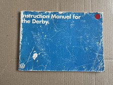 1980 VW Derby Instruction Manual English 895cc 1093cc 1272cc