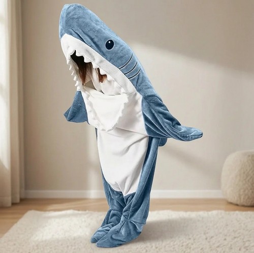Shark blanket adult cartoon - shark,
