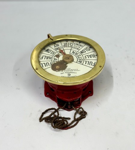 Antique brass ship telegraph - antique,