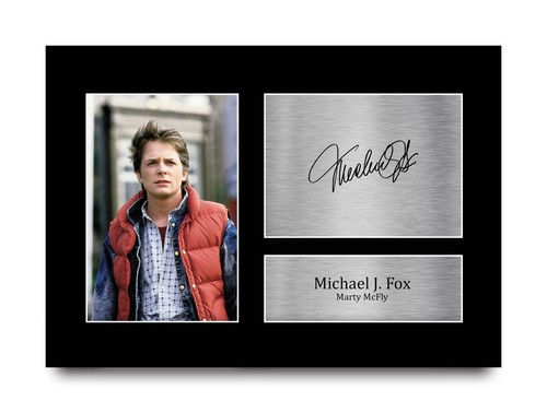 Michael fox signed back - fox,
