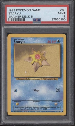 Staryu pokemon trainer deck - trainer, b