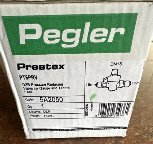 Pegler pressure reducing - pressure,