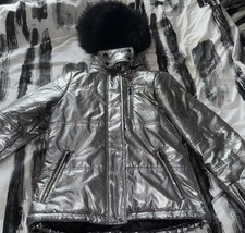 Topshop Size 12 Sno Ski Silver
