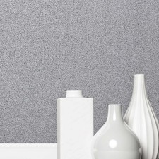 Sparkle Silver Glitter Wallpaper | WAS £18.99