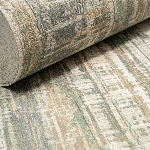 Green gold metallic - green, wallpaper