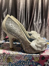 Irregular Choice Euro 40 Gold&Silver Ombre Glitter “Ascot” Stiletto Heels