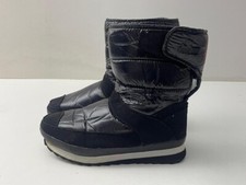 Rubber Duck Ladies Black One Touch Fastening Strap Snow Boots UK 3 EUR 36  -A55