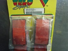  REFLECTOR REAR RED BOLT-ON PACK OF 10 MOT CLASSIC 93mm x 50mm