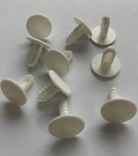 SILVER CROSS HERITAGE COACH BUILT PRAM INTERIOR UPHOLSTERY TACKS X 10 WHITE