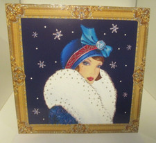 CLINTONS ART DECO LADY SNOW