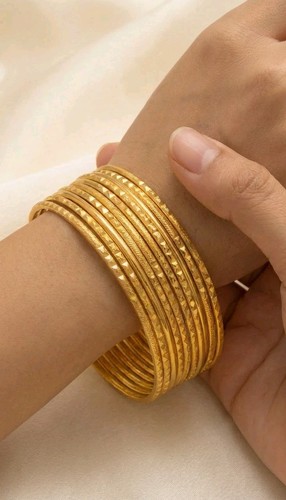22k gold plated indian - indian, bangles