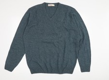 EWM Men's Blue Wool Pullover