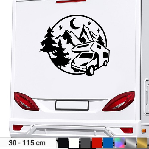 Motorhome sticker caravan bus - caravan,