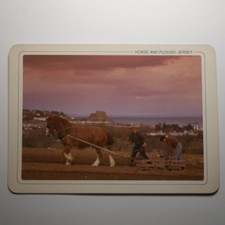 postcard horse and plough
