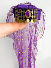 Purple Henna Night Hat, Women's Fes/Fez, Traditional, Turkish, Oriental, Costume