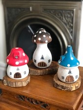 Carved Wooden Mushroom