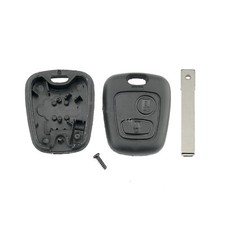2 Button Car Remote Key Shell For Toyota Aygo 2005-2010 + Uncut Blade