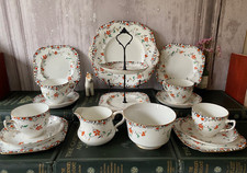 Vintage Sampson Smith Wetley China - Art Deco Tea Set for 4 People - Set 1