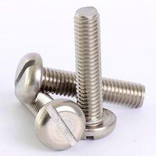 M5 STAINLESS SLOTTED PAN HEAD MACHINE SCREWS