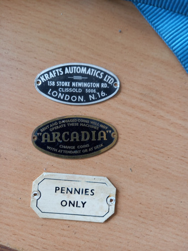 Vintage penny arcade - , machine