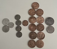 Job lot of old British coins