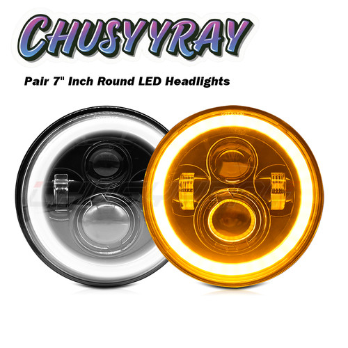 Pair inch round led - 7",