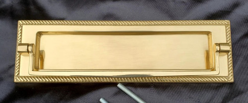 Solid brass letter - , box/plate