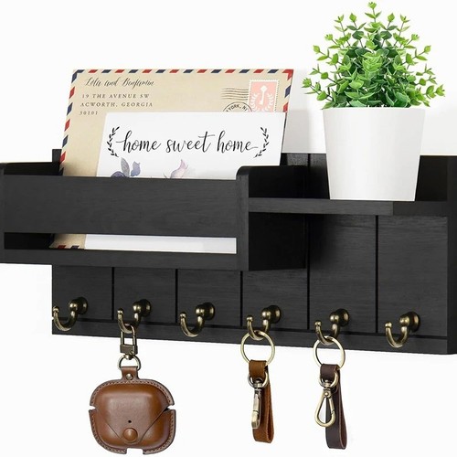 Wall mounted key holder hooks - mounted,