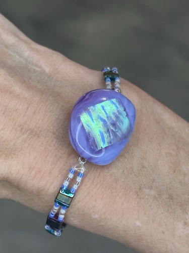 Lavender dichroic glass - dichroic,