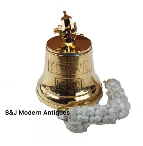 Antique brass wall bell - antique,