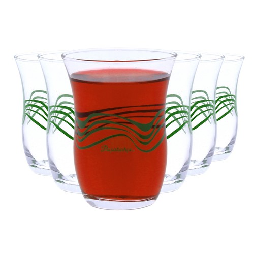 Turkish tea glasses set 6 - set,