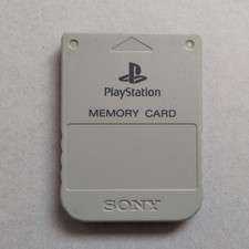 PS1 Memory Card Grey Official