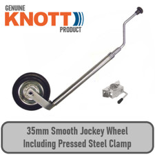 Genuine Knott 34 35mm Trailer Jockey Wheel & Clamp For Ifor Williams P5E P6E P7E