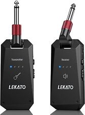 LEKATO WS-90 5.8GHz Guitar Wireless Transmitter Receiver System 4 Channels 100ft