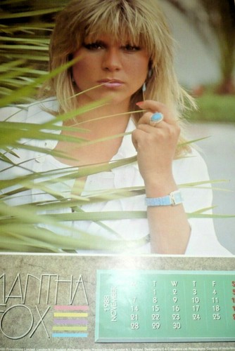 Samantha fox kalender seite - samantha,