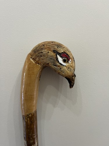 Welsh hand carved walking - welsh,