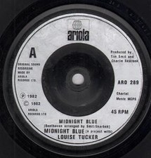 Midnight Blue / Louise Tucker Midnight Blue 7" vinyl UK Ariola 1982 in company