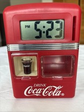 Coca-Cola Digital Alarm Clock/Bank Coke Vending Machine, 1998, CS