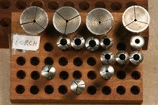 LORCH QUALITY WATCHMAKER LATHE COLLETS 8mm SIZES WITH VARIATIONS F. Lorch
